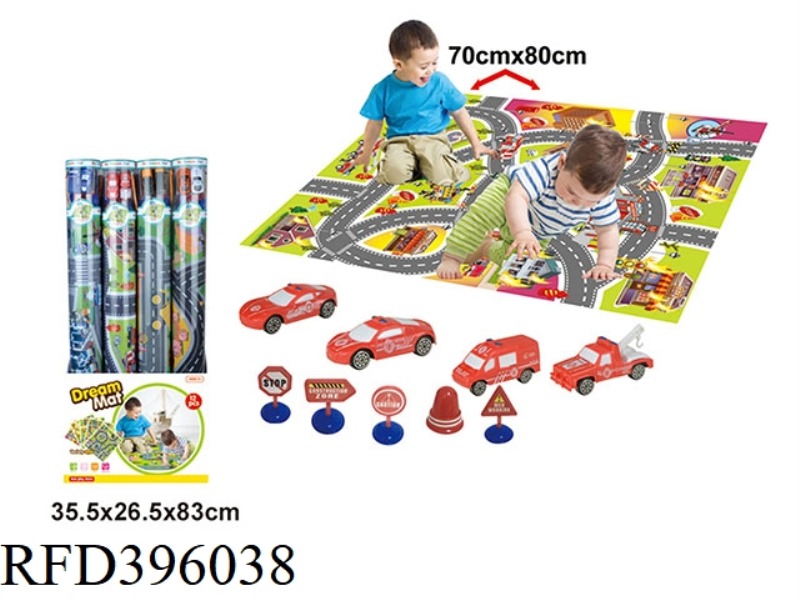 FIRE TRAFFIC CARPET MAP (12PCS)