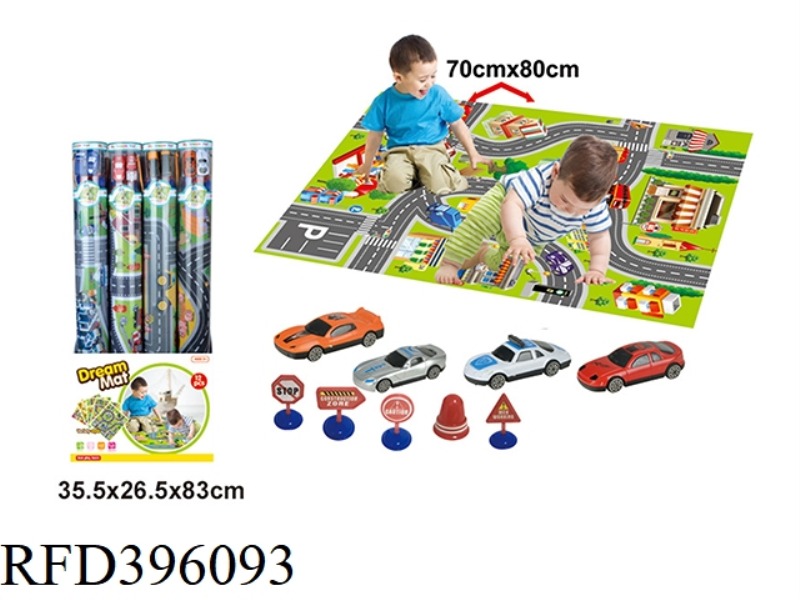 URBAN TRAFFIC CARPET MAP (12PCS)