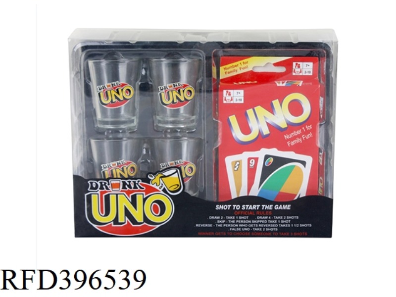 UNO WINE CUP FUN (4 CUPS + 1 PAYMENT CARD)