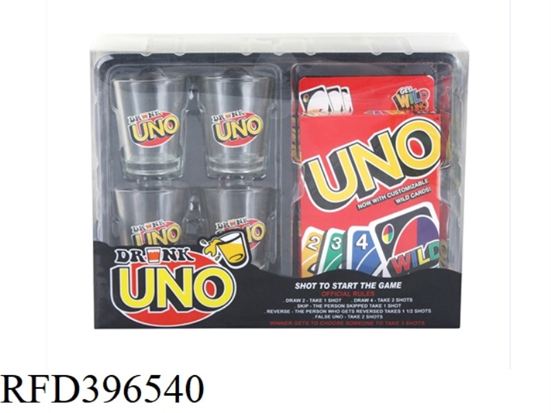 UNO WINE CUP FUN (4 CUPS + 1 PAYMENT CARD)