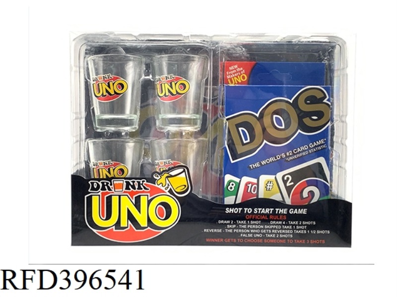 UNO WINE CUP FUN (4 CUPS + 1 PAYMENT CARD)