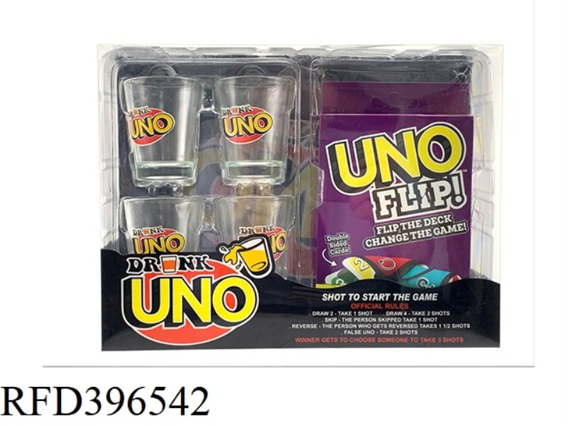 UNO WINE CUP FUN (4 CUPS + 1 PAYMENT CARD)