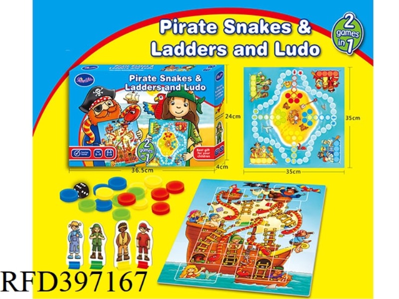 TWO BOXES OF ONE PIRATE CHESS AND FLYING CHESS