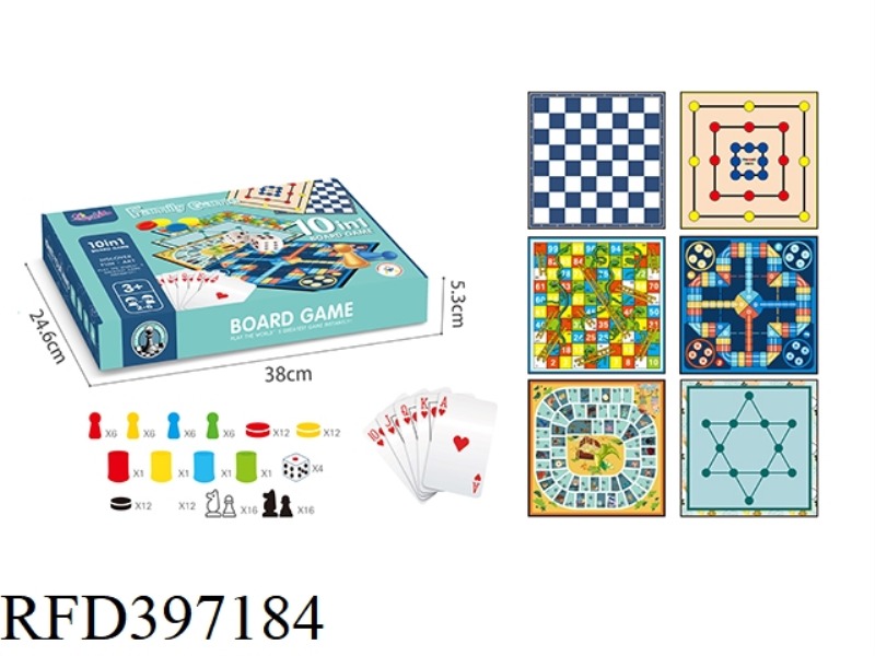 10 BOXES 1 CHESS SET