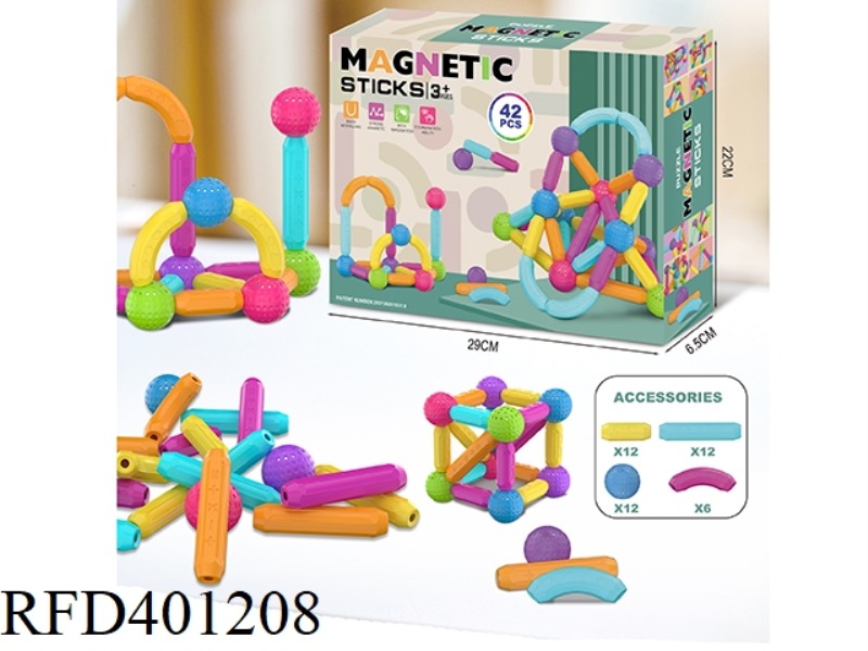 VARIETY MAGNETIC ROD 42PCS