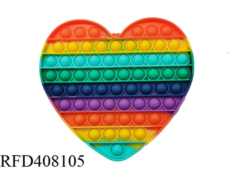 RODENT PIONEER 20CM HEART SHAPE (RAINBOW COLOR)