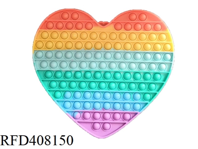 RODENT PIONEER 30CM HEART SHAPE (RAINBOW COLOR)