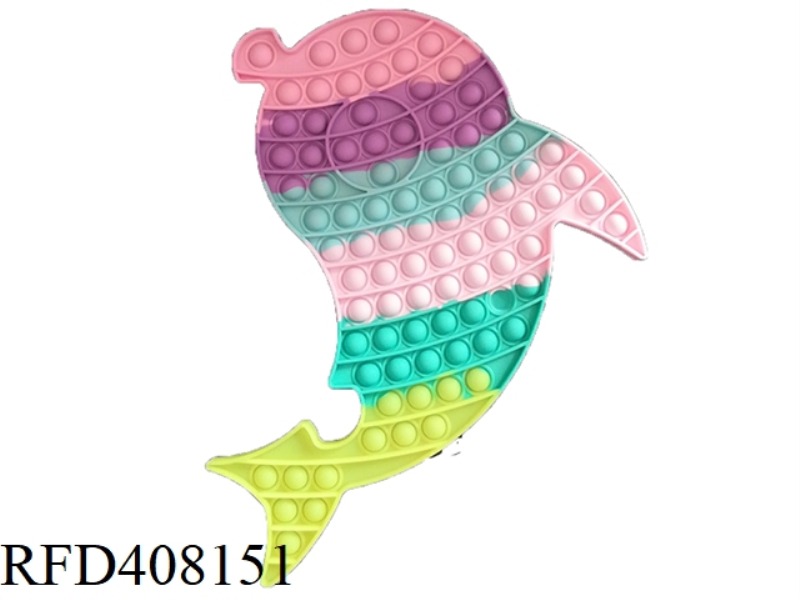RODENT PIONEER 30CM DOLPHIN (RAINBOW COLOR)