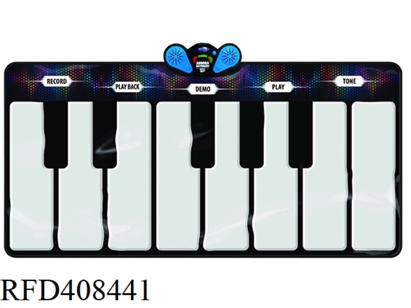 GLOWING FOOT ON THE PIANO BLANKET