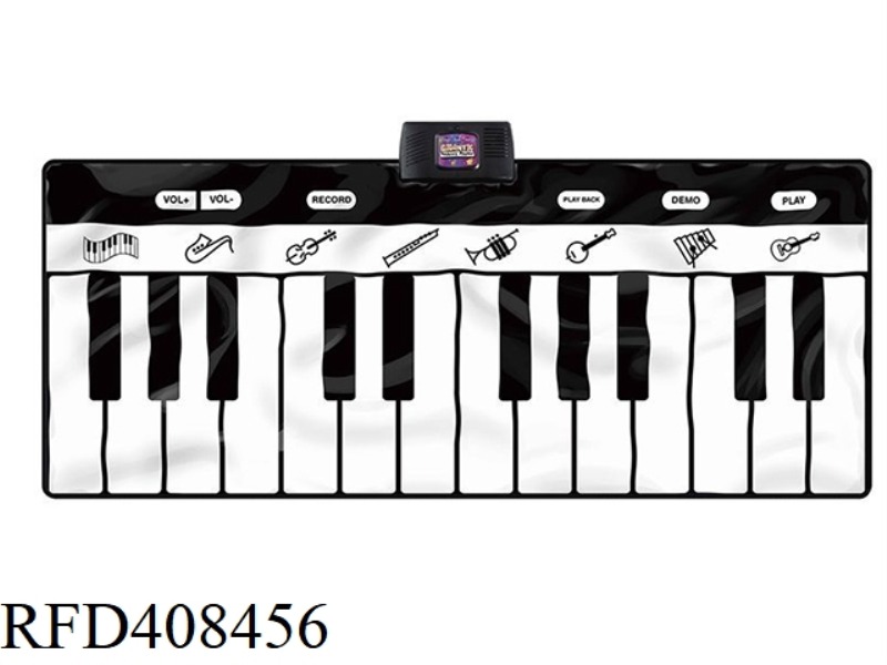 24-KEY ELECTRONIC PIANO DANCING MAT (BLACK AND WHITE)