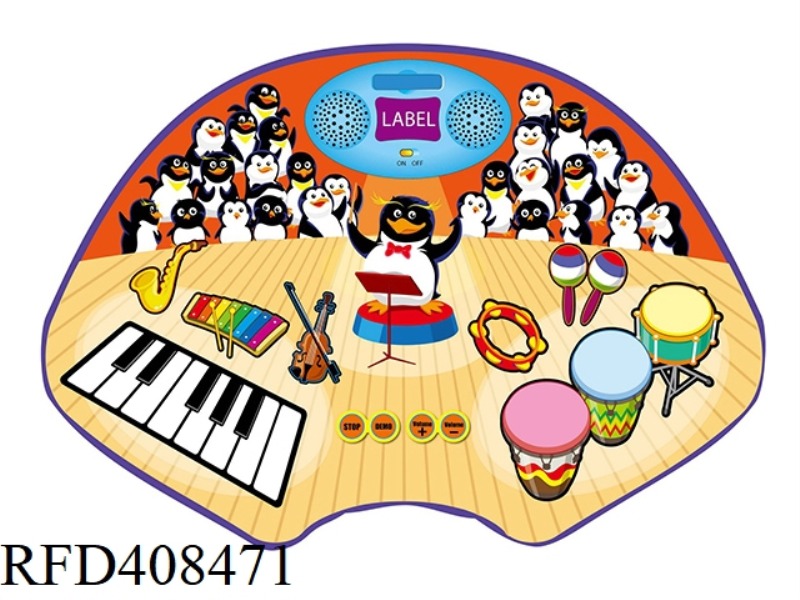 PENGUIN CHOIR MUSIC BLANKET