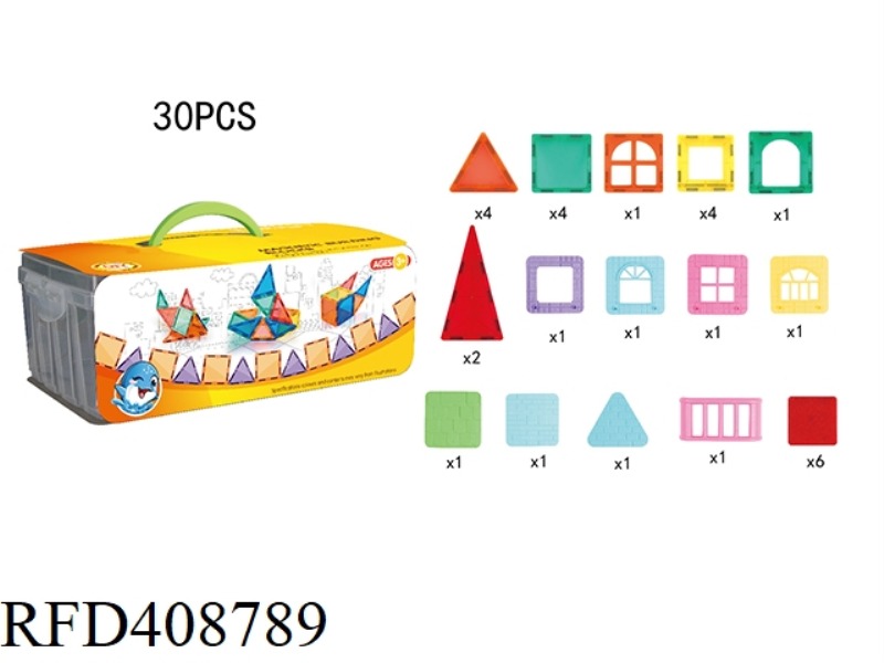 EARLY EDUCATION COLOR WINDOW MAGNETIC SHEET (30PCS)