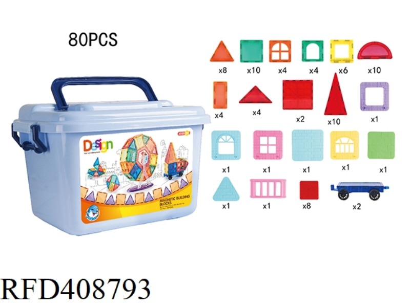 EARLY EDUCATION COLOR WINDOW MAGNETIC SHEET (80PCS)