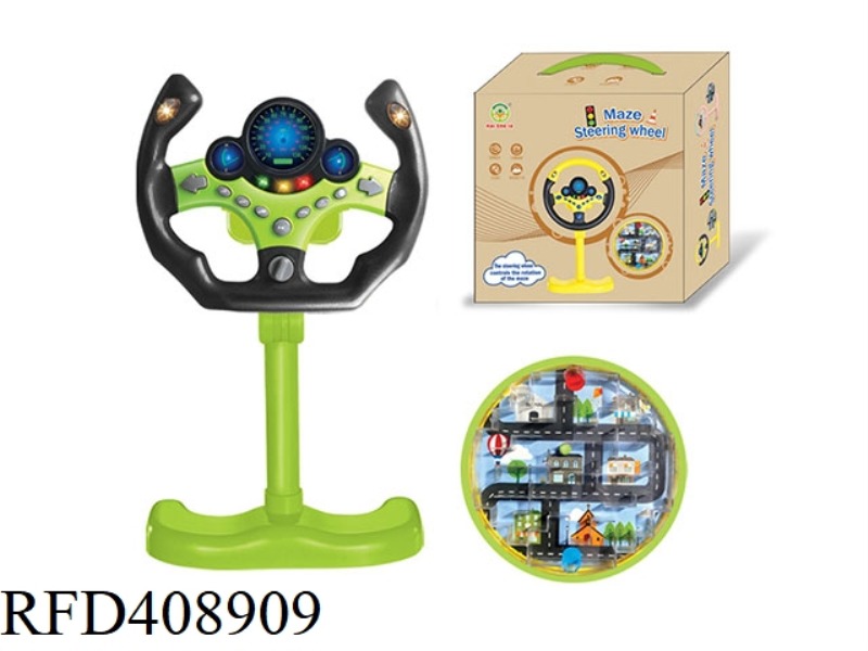 RACING STEERING WHEEL ELECTRIC MAZE BALL GAME