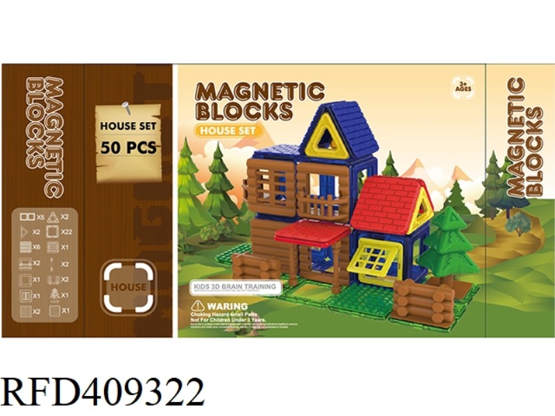 BOY'S FARM MAGNET SHEET 50PCS