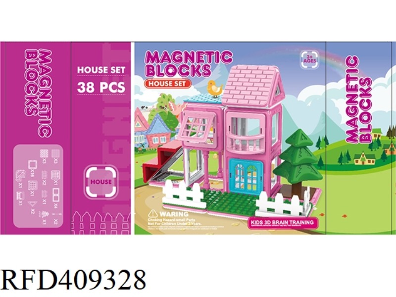 GIRL HOUSE MAGNET SHEET 38PCS