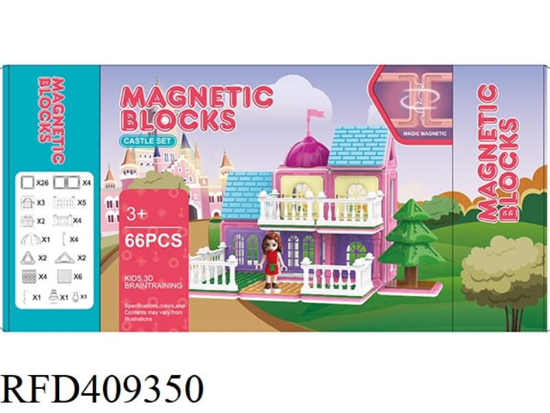 CASTLE SERIES MAGNET SHEET 66PCS