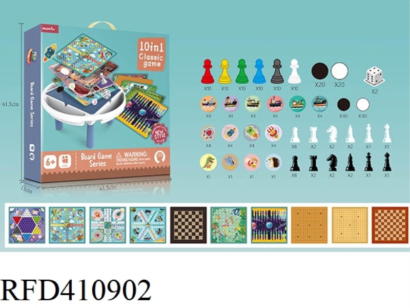 10 IN 1 CHESS TABLE