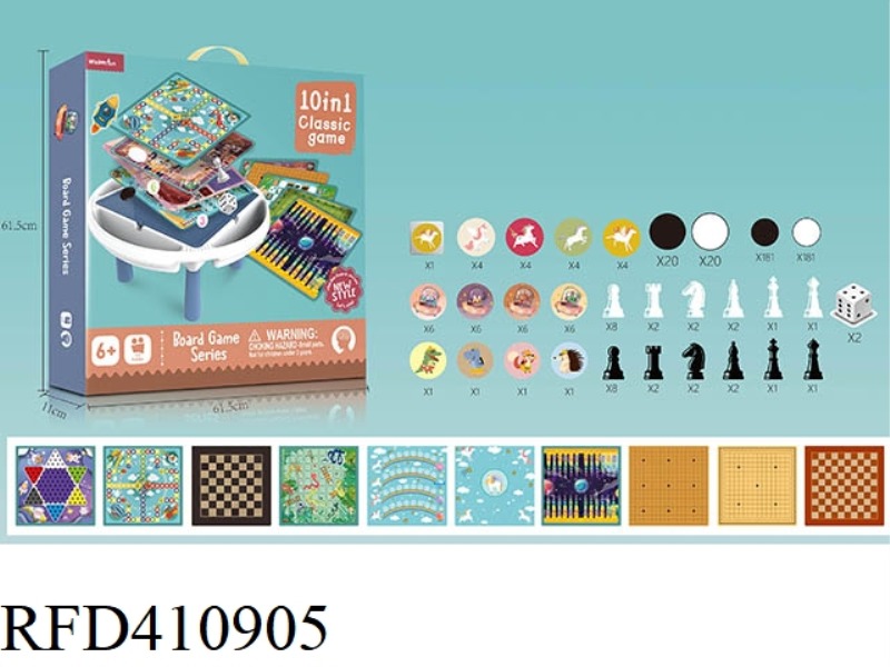 10 IN 1 CHESS TABLE