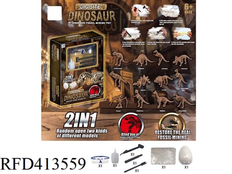 DINOSAUR FOSSIL ARCHAEOLOGY (2 IN 1)