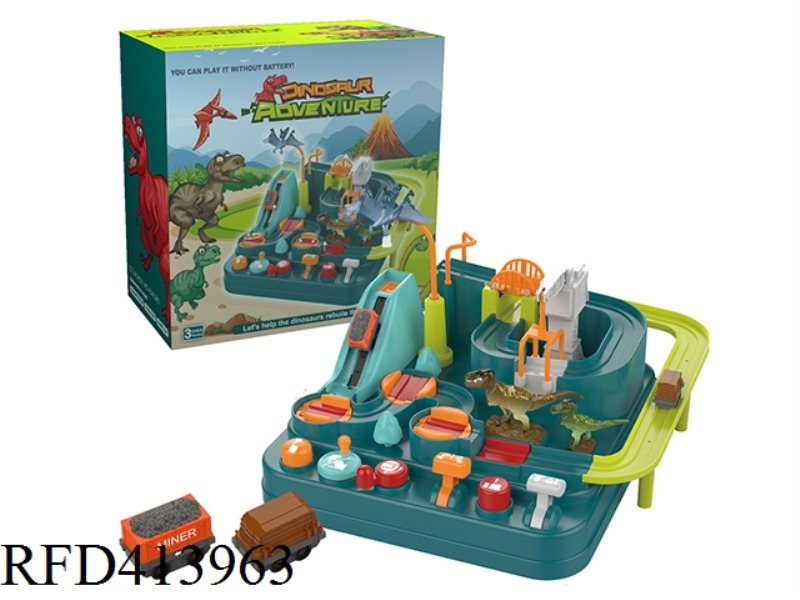 DINOSAUR PARADISE ADVENTURE WITH 2 CARS