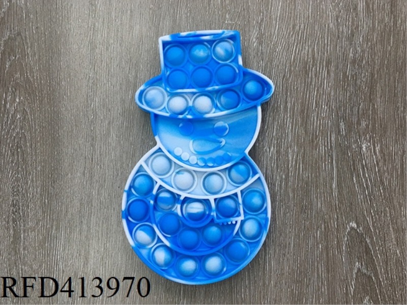 BLUE AND WHITE CAMOUFLAGE LITTLE SNOWMAN EXTERMINATOR