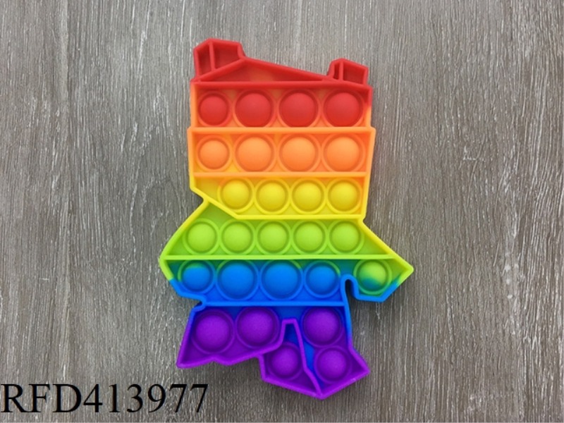 RAINBOW-COLORED LEGO ROBOT RAT EXTERMINATOR