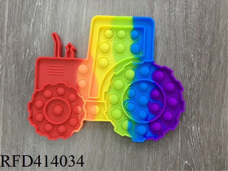 RAINBOW-COLORED TRACTOR EXTERMINATOR
