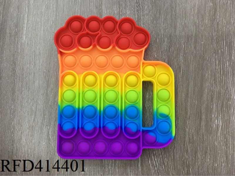 RAINBOW COLOR BEER MUG RODENT CONTROL PIONEER