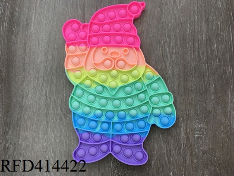 LARGE CANDY-COLORED STANDING SANTA CLAUS RODENT CONTROL PIONEER