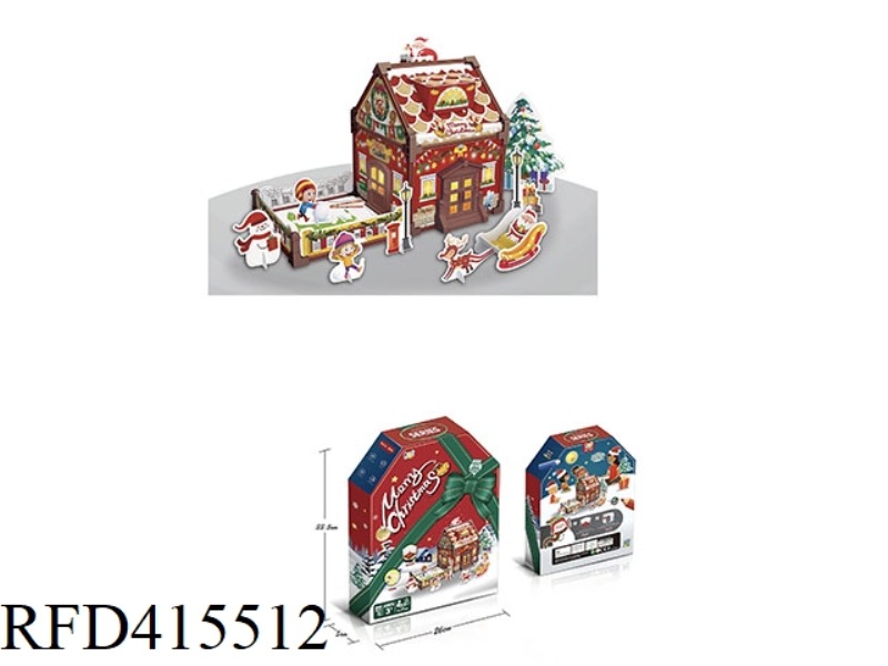 SANTA DIY BUILDS A PAINTING HOUSE