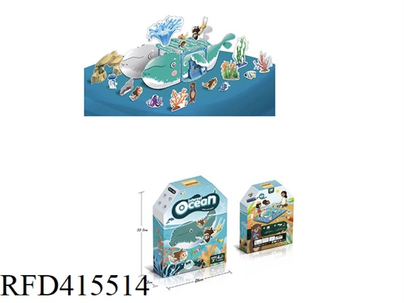 TAKE A DIP IN THE WORLD OF OCEAN WHALES DIY TO BUILD A PAINTING HOUSE