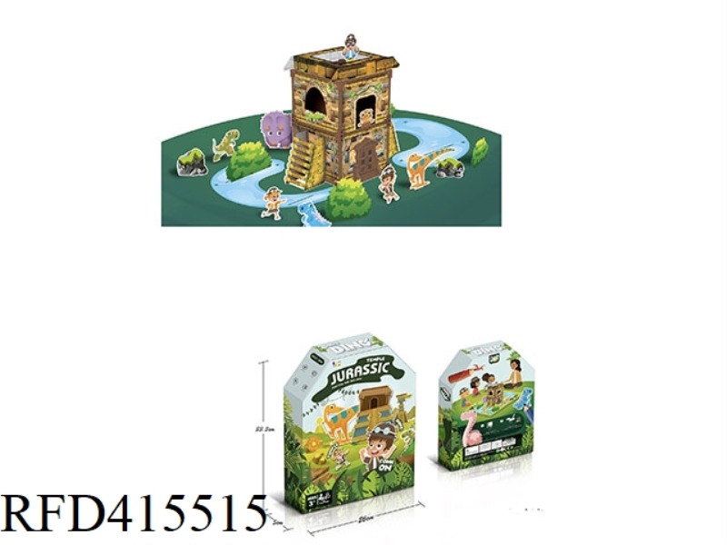 DINOSAUR TEMPLE DIY TO BUILD A PAINTING HOUSE