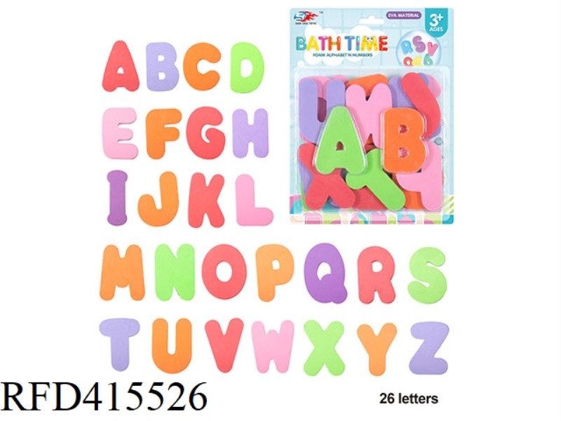 EVA SHOWER LETTER STICKERS (26 LETTERS)