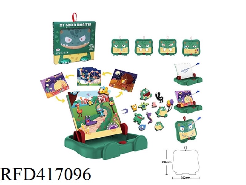 LITTLE MONSTER SCENE LEARNING BOX (LARGE)