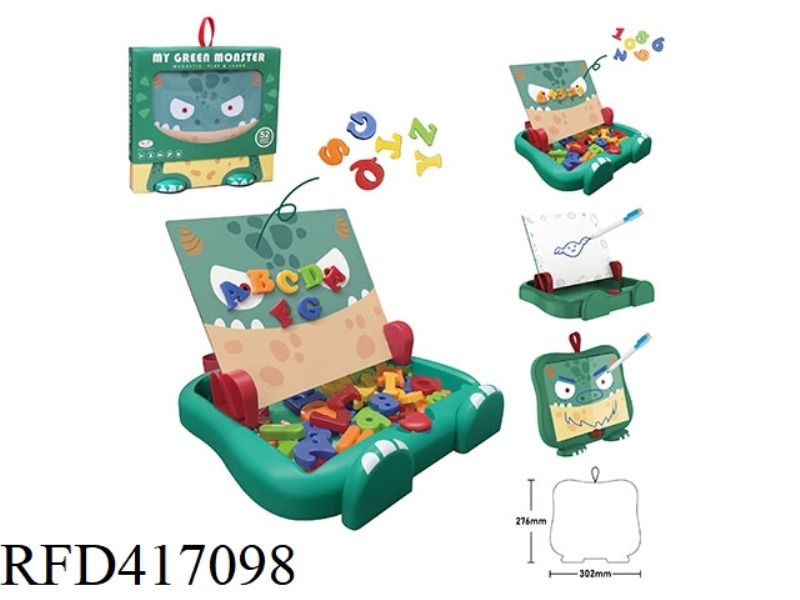 LITTLE MONSTER LEARNING BOX-LETTERS + NUMBERS (LARGE)