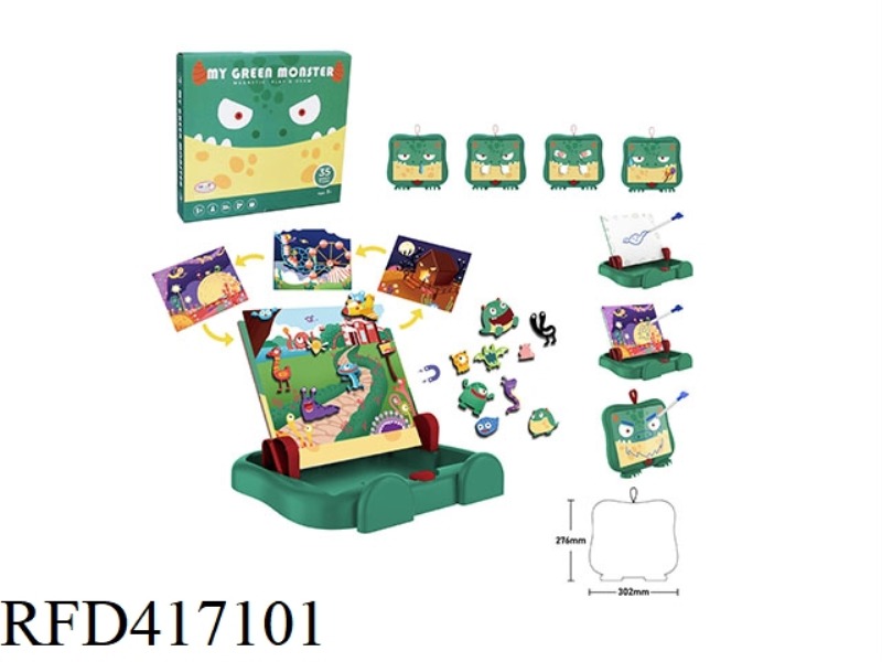 LITTLE MONSTER SCENE LEARNING BOX (LARGE)