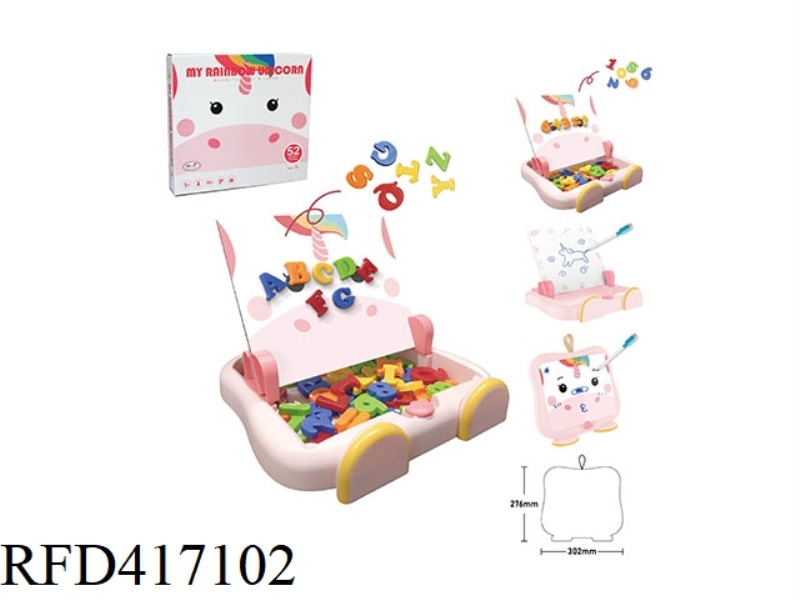UNICORN LEARNING BOX-LETTERS + NUMBERS (LARGE)