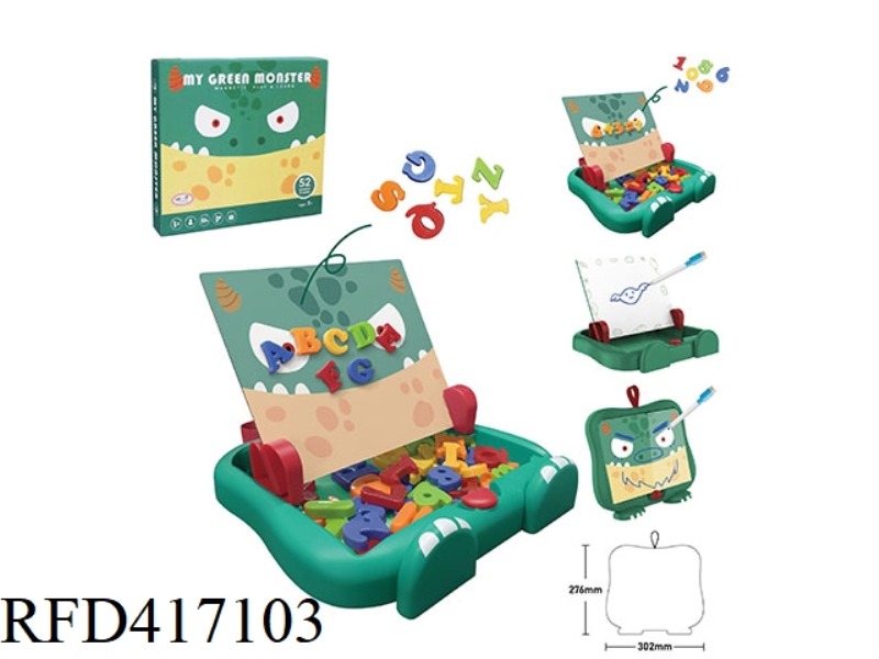 LITTLE MONSTER LEARNING BOX-LETTERS + NUMBERS (LARGE)