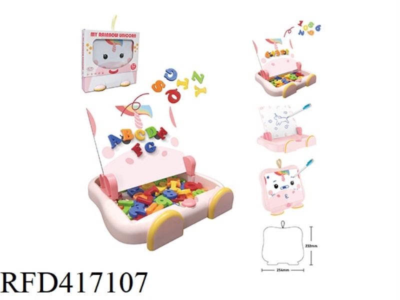 UNICORN LEARNING BOX-LETTERS + NUMBERS (SMALL)