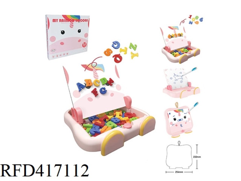 UNICORN LEARNING BOX-LETTERS + NUMBERS (SMALL)