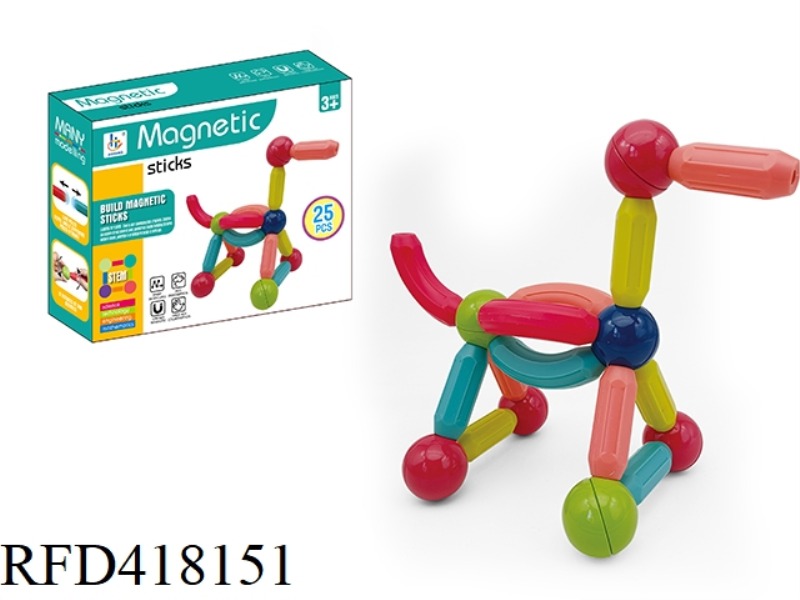 MAGNETIC ROD 25PCS COLOR BOX