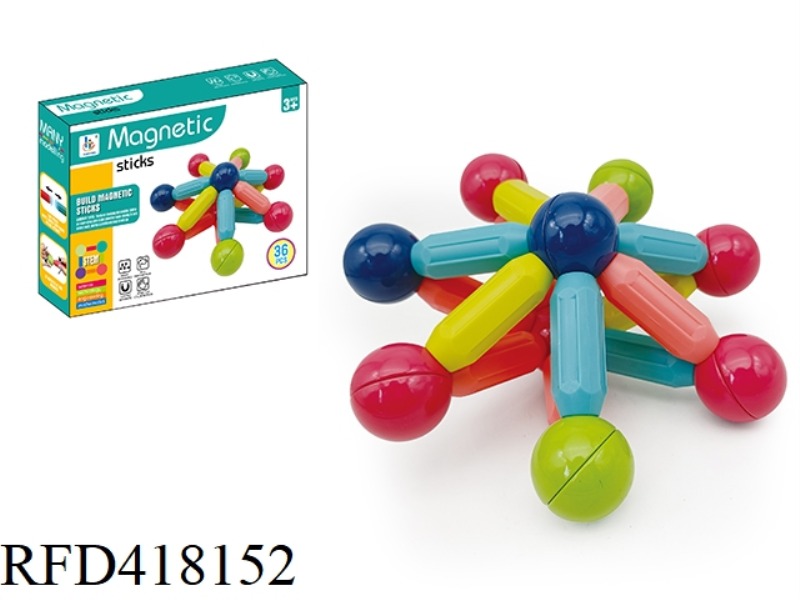 MAGNETIC BAR 36PCS COLOR BOX