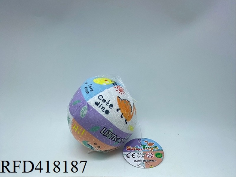 5 INCH FLANNEL COTTON BALL WITH BELL PERCEPTION EARLY EDUCATION SINGLE