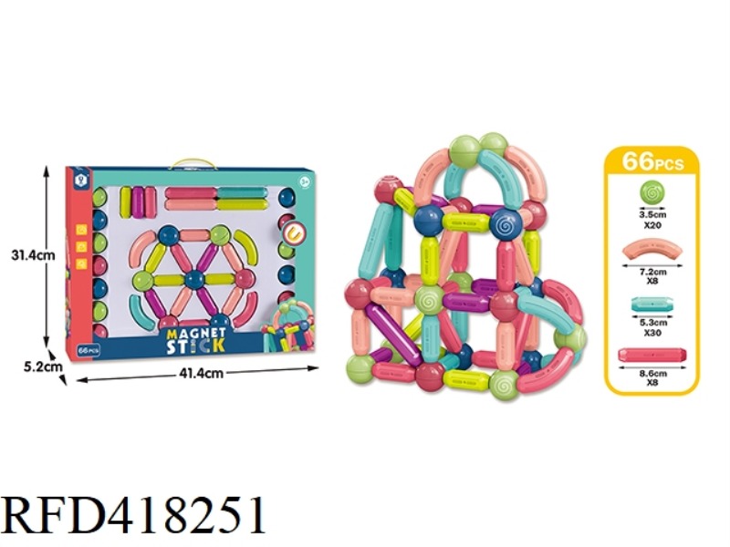 MAGNETIC ROD 66PCS