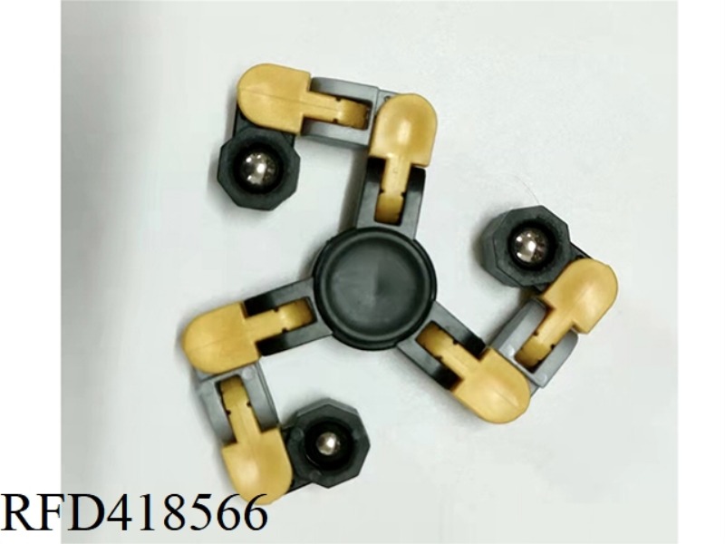 DECOMPRESSION TRIANGULAR GYRO ROBOT WITH 4 CHAINS AND STEEL BALLS