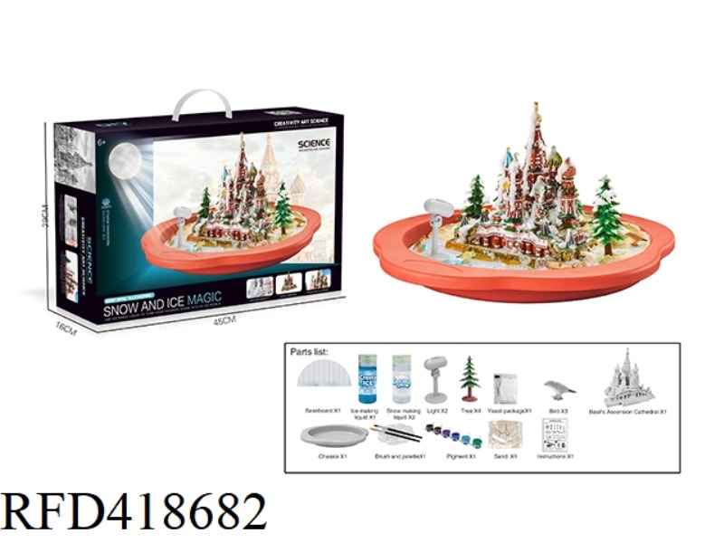 SNOW MAKING IN SCIENTIFIC EXPERIMENT SCENE-BASIL'S ASCENSION CATHEDRAL