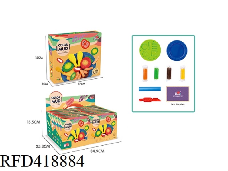 VEGETABLE CLAY 12PCS