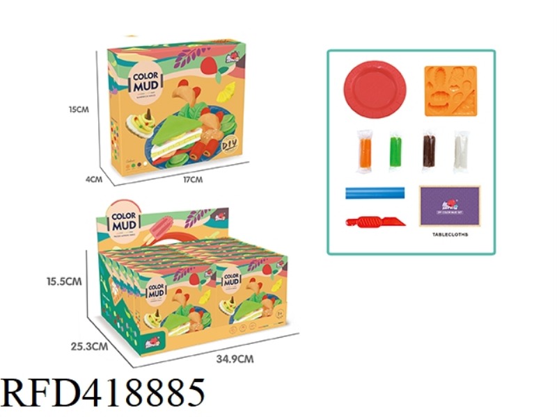 SANDWICH COLOR MUD 12PCS