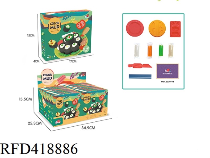 SUSHI CLAY 12PCS